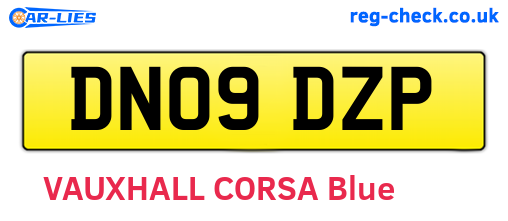 DN09DZP are the vehicle registration plates.