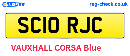 SC10RJC are the vehicle registration plates.