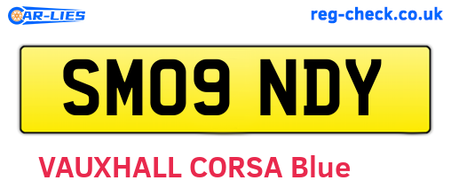 SM09NDY are the vehicle registration plates.
