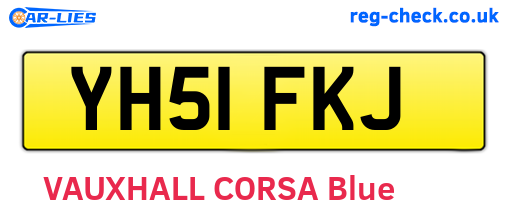 YH51FKJ are the vehicle registration plates.