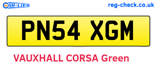 PN54XGM are the vehicle registration plates.