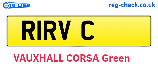 R1RVC are the vehicle registration plates.