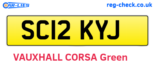 SC12KYJ are the vehicle registration plates.