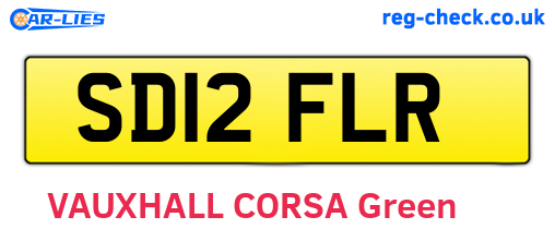 SD12FLR are the vehicle registration plates.