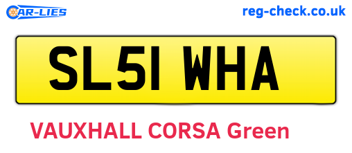 SL51WHA are the vehicle registration plates.
