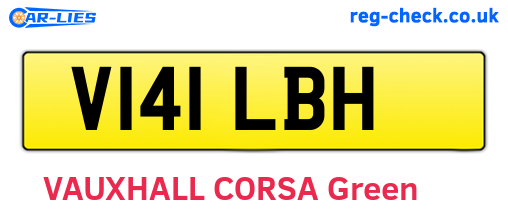 V141LBH are the vehicle registration plates.