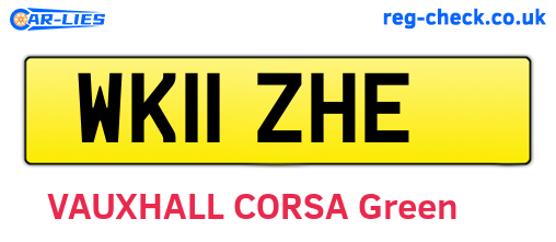 WK11ZHE are the vehicle registration plates.