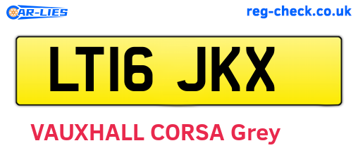LT16JKX are the vehicle registration plates.