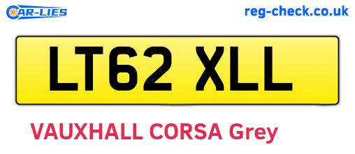 LT62XLL are the vehicle registration plates.