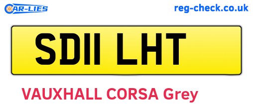 SD11LHT are the vehicle registration plates.