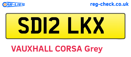 SD12LKX are the vehicle registration plates.