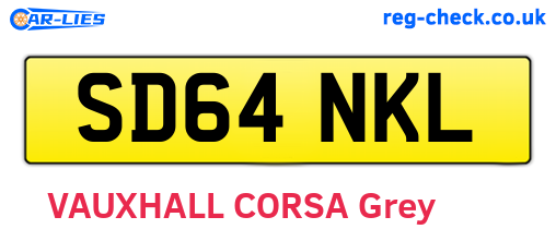 SD64NKL are the vehicle registration plates.