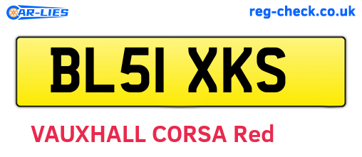 BL51XKS are the vehicle registration plates.