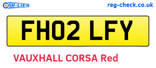 FH02LFY are the vehicle registration plates.
