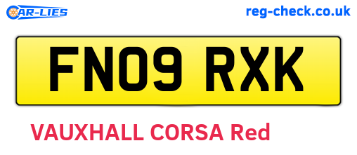 FN09RXK are the vehicle registration plates.