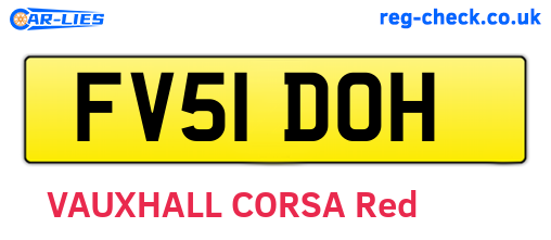FV51DOH are the vehicle registration plates.