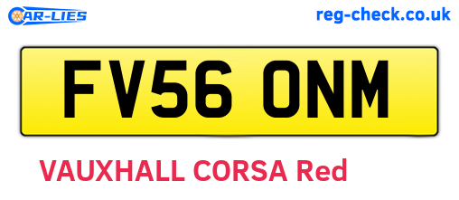 FV56ONM are the vehicle registration plates.