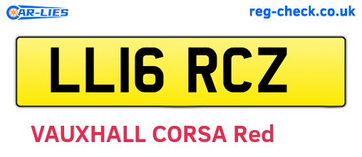 LL16RCZ are the vehicle registration plates.