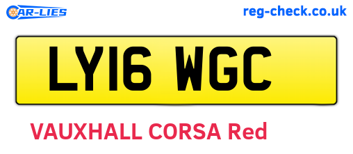 LY16WGC are the vehicle registration plates.