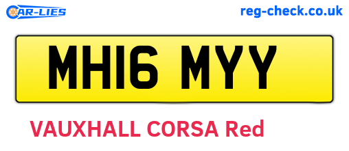 MH16MYY are the vehicle registration plates.