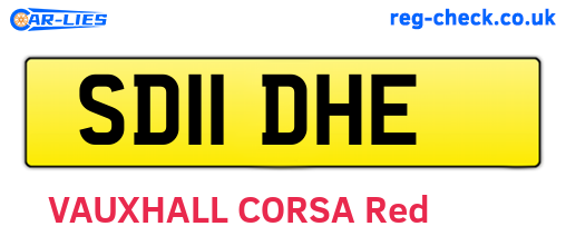 SD11DHE are the vehicle registration plates.