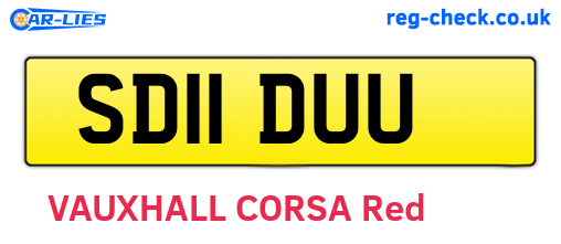 SD11DUU are the vehicle registration plates.