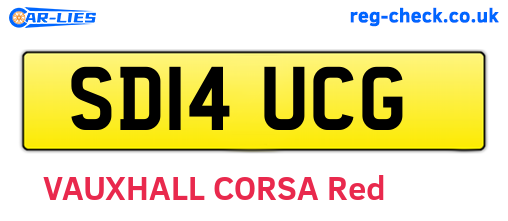 SD14UCG are the vehicle registration plates.