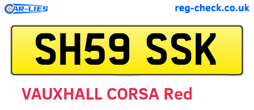 SH59SSK are the vehicle registration plates.