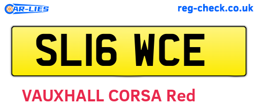 SL16WCE are the vehicle registration plates.