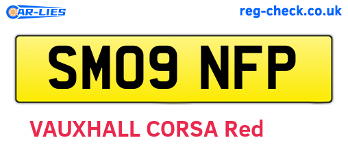 SM09NFP are the vehicle registration plates.