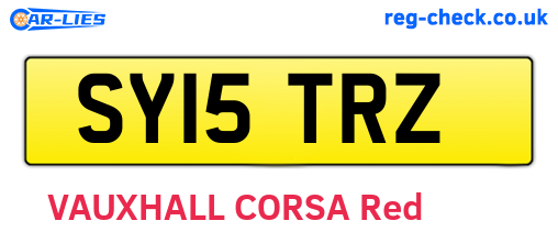 SY15TRZ are the vehicle registration plates.