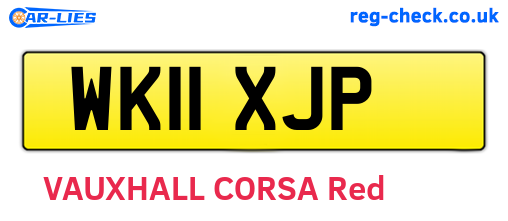 WK11XJP are the vehicle registration plates.