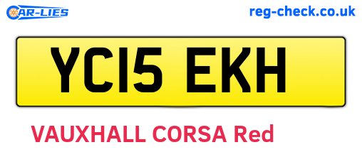 YC15EKH are the vehicle registration plates.