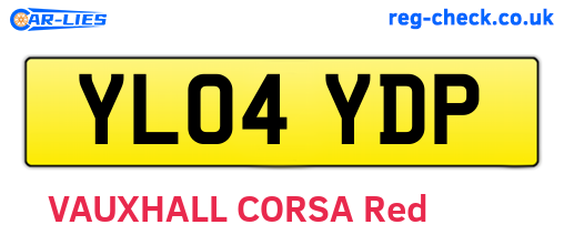 YL04YDP are the vehicle registration plates.