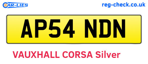 AP54NDN are the vehicle registration plates.