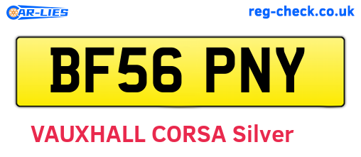 BF56PNY are the vehicle registration plates.