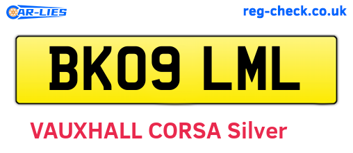 BK09LML are the vehicle registration plates.
