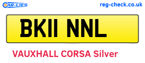 BK11NNL are the vehicle registration plates.