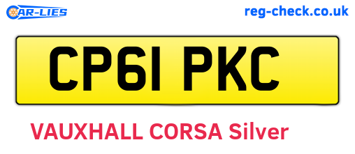 CP61PKC are the vehicle registration plates.