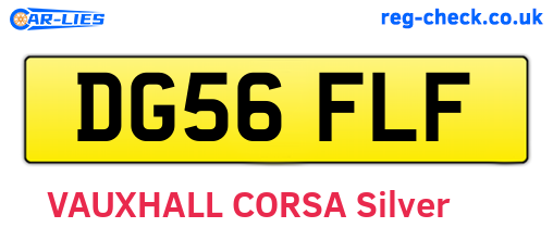 DG56FLF are the vehicle registration plates.