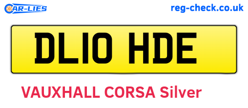 DL10HDE are the vehicle registration plates.
