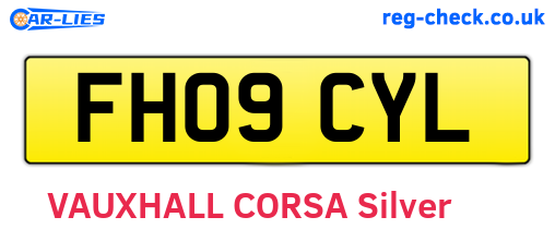 FH09CYL are the vehicle registration plates.