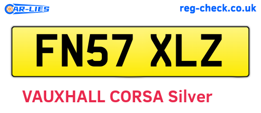FN57XLZ are the vehicle registration plates.