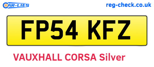 FP54KFZ are the vehicle registration plates.