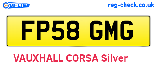 FP58GMG are the vehicle registration plates.