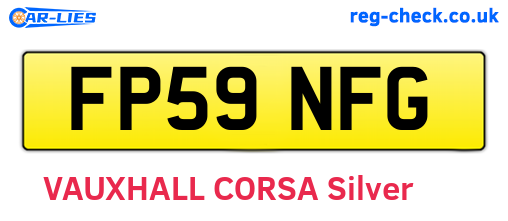 FP59NFG are the vehicle registration plates.