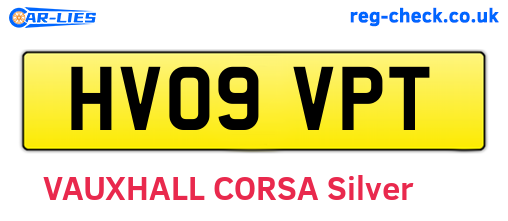 HV09VPT are the vehicle registration plates.
