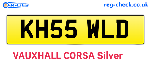 KH55WLD are the vehicle registration plates.