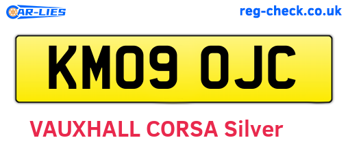 KM09OJC are the vehicle registration plates.