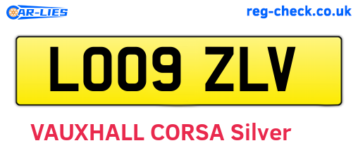 LO09ZLV are the vehicle registration plates.